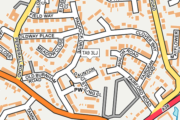 TA9 3LJ map - OS OpenMap – Local (Ordnance Survey)