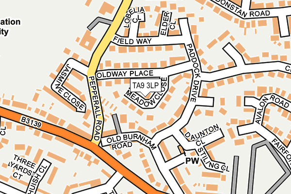TA9 3LP map - OS OpenMap – Local (Ordnance Survey)