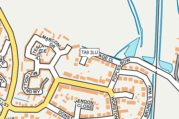 TA9 3LU map - OS OpenMap – Local (Ordnance Survey)