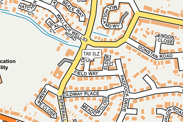 TA9 3LZ map - OS OpenMap – Local (Ordnance Survey)