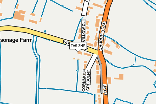 TA9 3NS map - OS OpenMap – Local (Ordnance Survey)