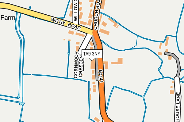 TA9 3NY map - OS OpenMap – Local (Ordnance Survey)