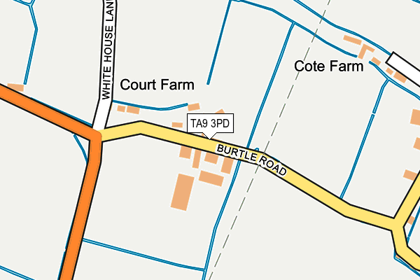 TA9 3PD map - OS OpenMap – Local (Ordnance Survey)