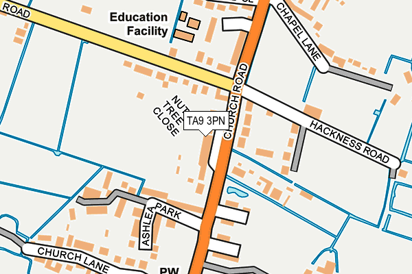 TA9 3PN map - OS OpenMap – Local (Ordnance Survey)