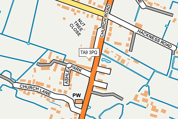 TA9 3PQ map - OS OpenMap – Local (Ordnance Survey)