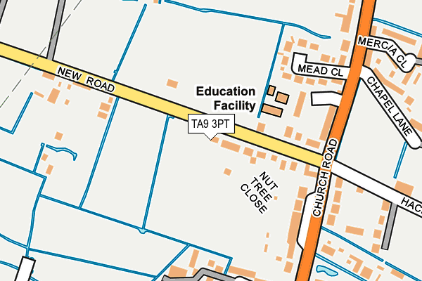 TA9 3PT map - OS OpenMap – Local (Ordnance Survey)