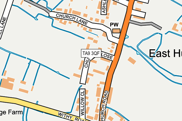 TA9 3QF map - OS OpenMap – Local (Ordnance Survey)