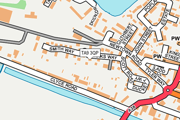 TA9 3QP map - OS OpenMap – Local (Ordnance Survey)