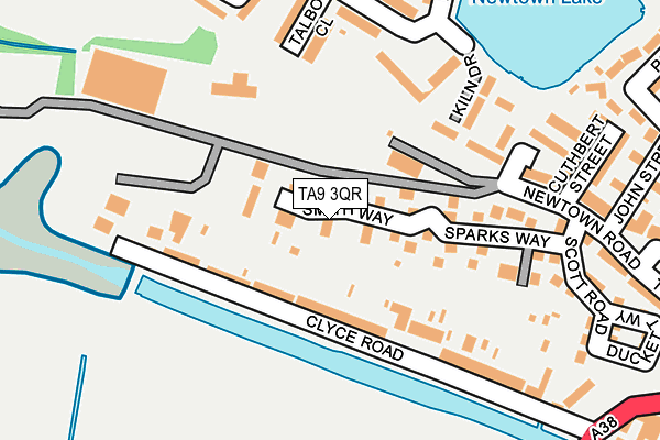 TA9 3QR map - OS OpenMap – Local (Ordnance Survey)