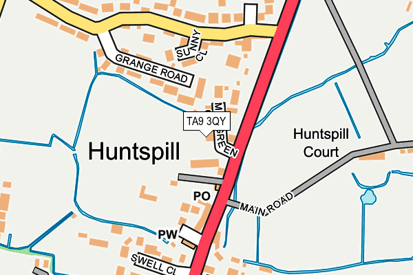 TA9 3QY map - OS OpenMap – Local (Ordnance Survey)