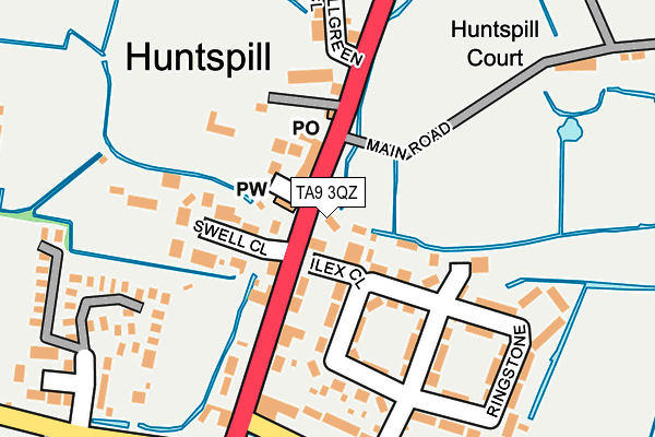 TA9 3QZ map - OS OpenMap – Local (Ordnance Survey)