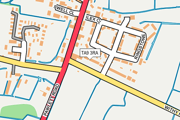 TA9 3RA map - OS OpenMap – Local (Ordnance Survey)