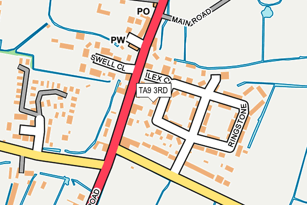 TA9 3RD map - OS OpenMap – Local (Ordnance Survey)