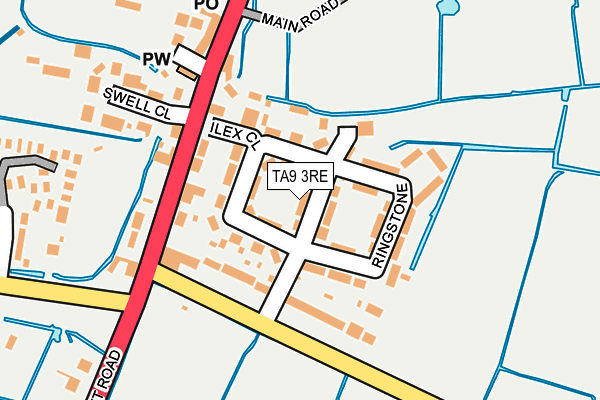 TA9 3RE map - OS OpenMap – Local (Ordnance Survey)