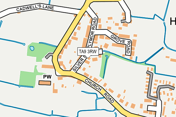 TA9 3RW map - OS OpenMap – Local (Ordnance Survey)