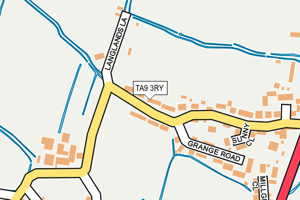 TA9 3RY map - OS OpenMap – Local (Ordnance Survey)