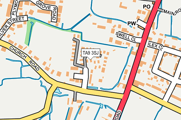 TA9 3SJ map - OS OpenMap – Local (Ordnance Survey)