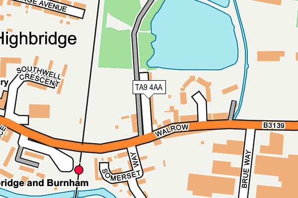 TA9 4AA map - OS OpenMap – Local (Ordnance Survey)