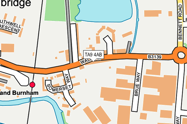 TA9 4AB map - OS OpenMap – Local (Ordnance Survey)