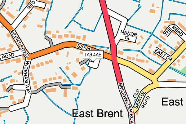 TA9 4AE map - OS OpenMap – Local (Ordnance Survey)