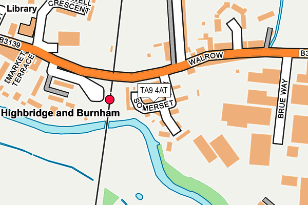 TA9 4AT map - OS OpenMap – Local (Ordnance Survey)