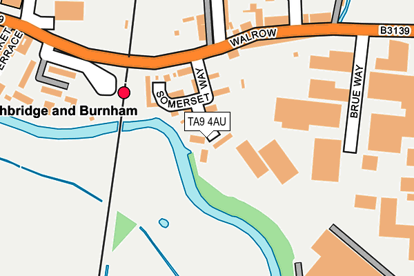 TA9 4AU map - OS OpenMap – Local (Ordnance Survey)