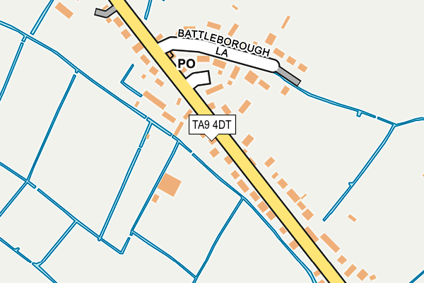 TA9 4DT map - OS OpenMap – Local (Ordnance Survey)