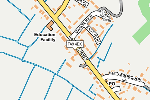 TA9 4DX map - OS OpenMap – Local (Ordnance Survey)