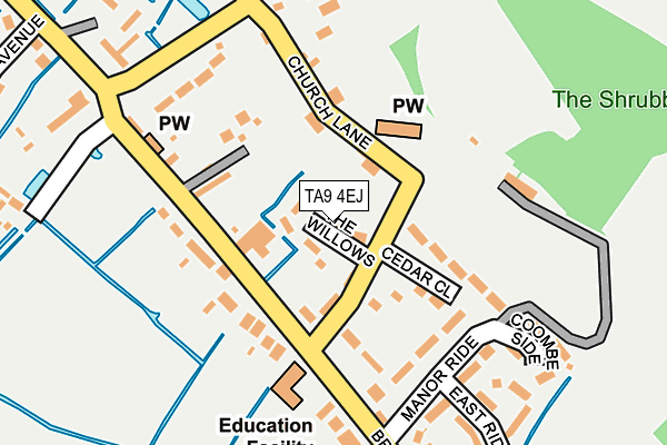 TA9 4EJ map - OS OpenMap – Local (Ordnance Survey)