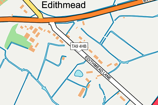 TA9 4HB map - OS OpenMap – Local (Ordnance Survey)