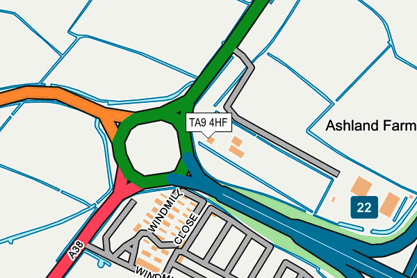 TA9 4HF map - OS OpenMap – Local (Ordnance Survey)