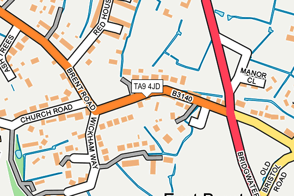 TA9 4JD map - OS OpenMap – Local (Ordnance Survey)