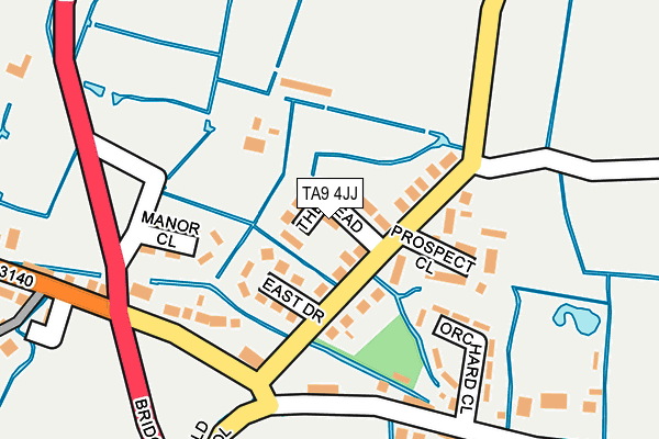 TA9 4JJ map - OS OpenMap – Local (Ordnance Survey)