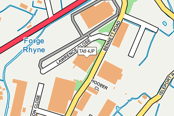 TA9 4JP map - OS OpenMap – Local (Ordnance Survey)