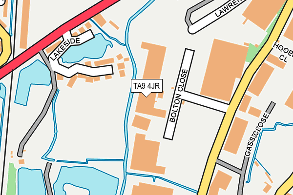 TA9 4JR map - OS OpenMap – Local (Ordnance Survey)