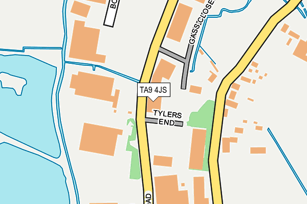 TA9 4JS map - OS OpenMap – Local (Ordnance Survey)