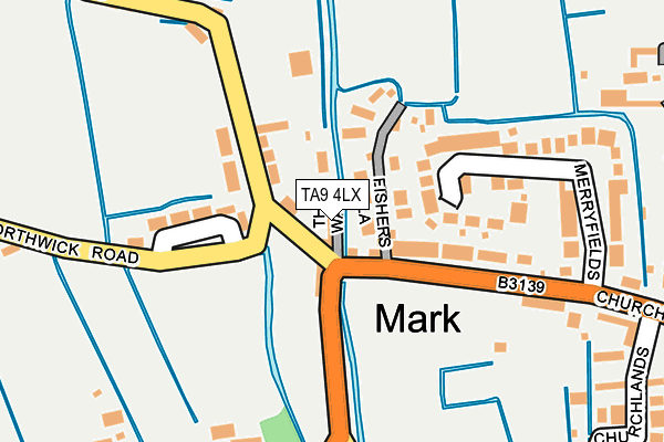TA9 4LX map - OS OpenMap – Local (Ordnance Survey)