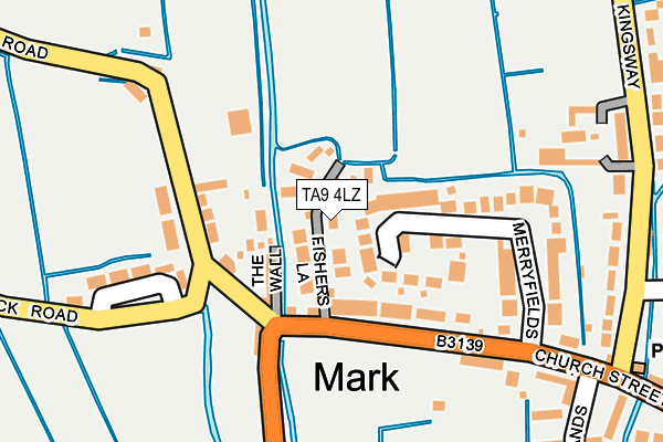 TA9 4LZ map - OS OpenMap – Local (Ordnance Survey)