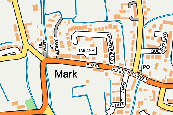 TA9 4NA map - OS OpenMap – Local (Ordnance Survey)