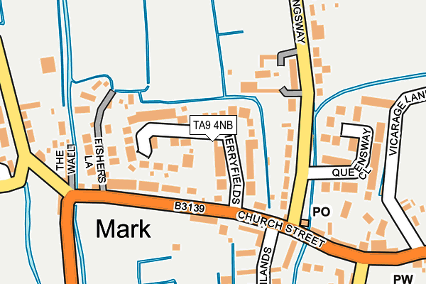 TA9 4NB map - OS OpenMap – Local (Ordnance Survey)