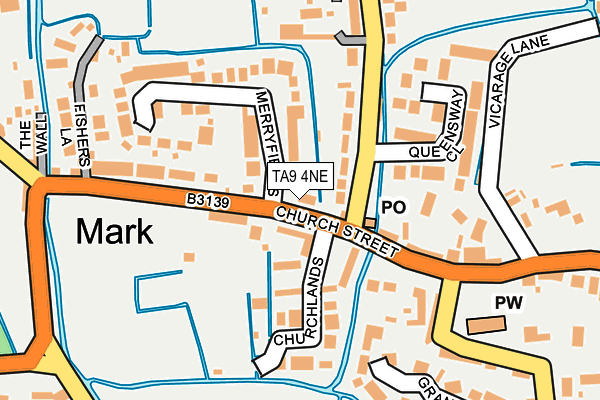 TA9 4NE map - OS OpenMap – Local (Ordnance Survey)