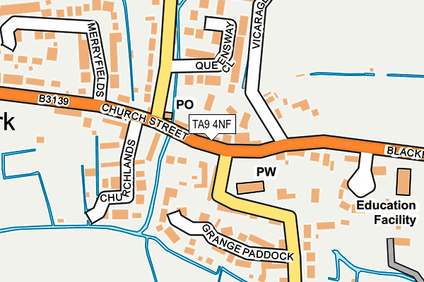 TA9 4NF map - OS OpenMap – Local (Ordnance Survey)