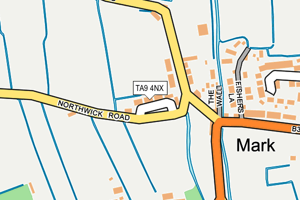TA9 4NX map - OS OpenMap – Local (Ordnance Survey)