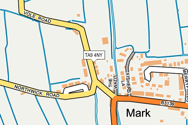 TA9 4NY map - OS OpenMap – Local (Ordnance Survey)