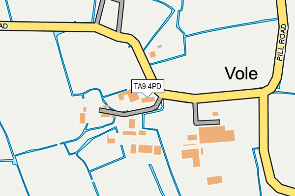 TA9 4PD map - OS OpenMap – Local (Ordnance Survey)