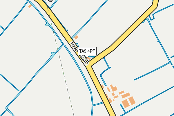 TA9 4PF map - OS OpenMap – Local (Ordnance Survey)