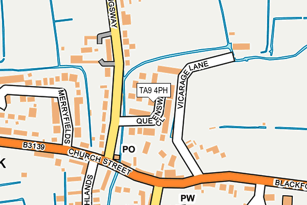 TA9 4PH map - OS OpenMap – Local (Ordnance Survey)