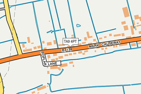 TA9 4PT map - OS OpenMap – Local (Ordnance Survey)