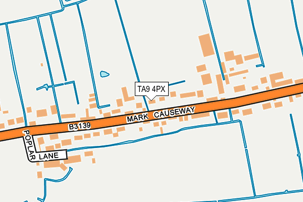 TA9 4PX map - OS OpenMap – Local (Ordnance Survey)