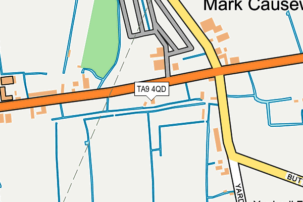 TA9 4QD map - OS OpenMap – Local (Ordnance Survey)